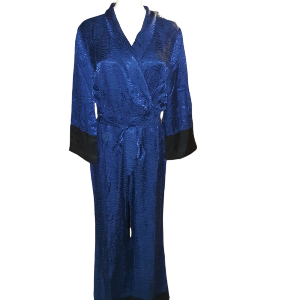 Navy Blue Jumpsuit with black details